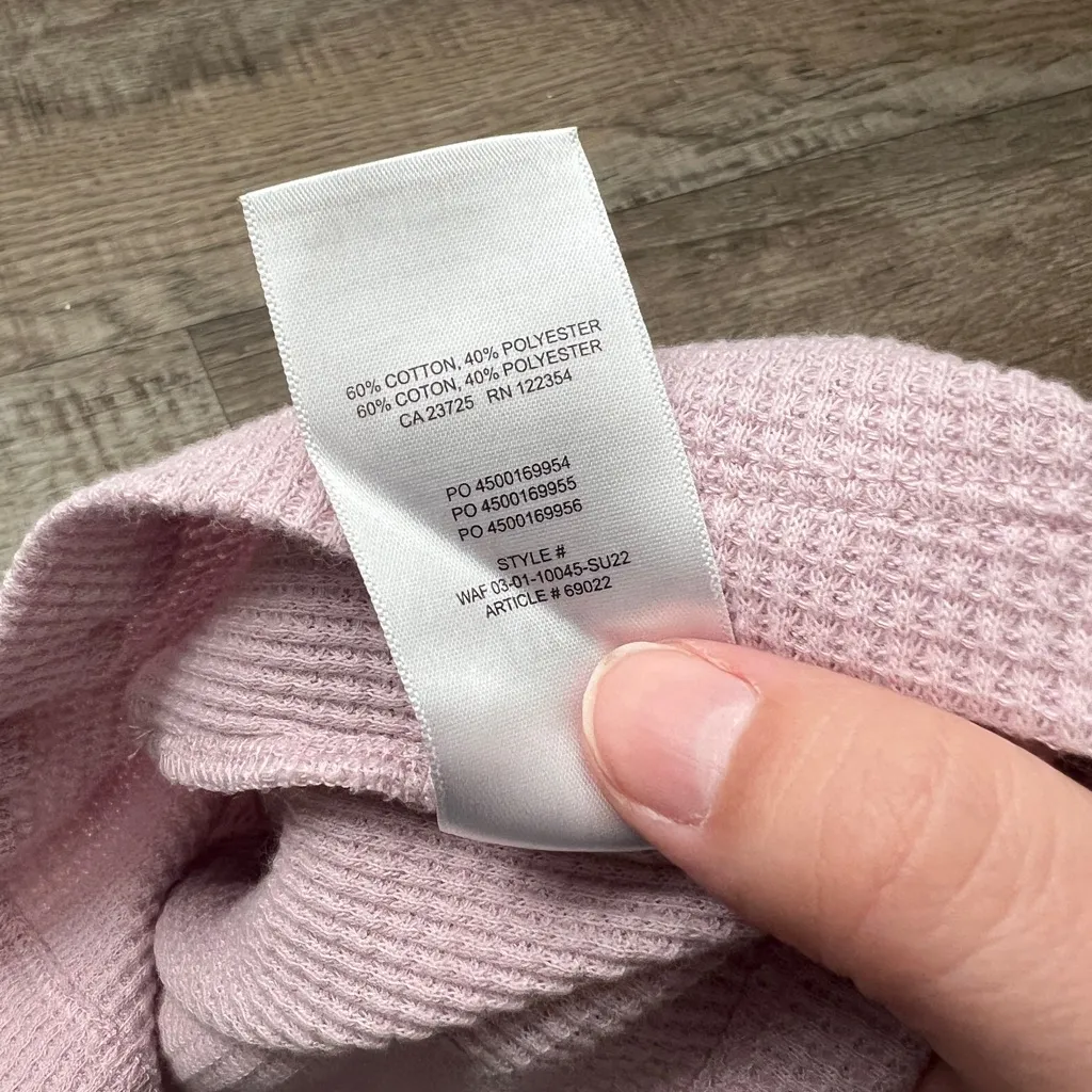 Tna Pink Ribbed waffle Women's Tank Top size xs - Image 9