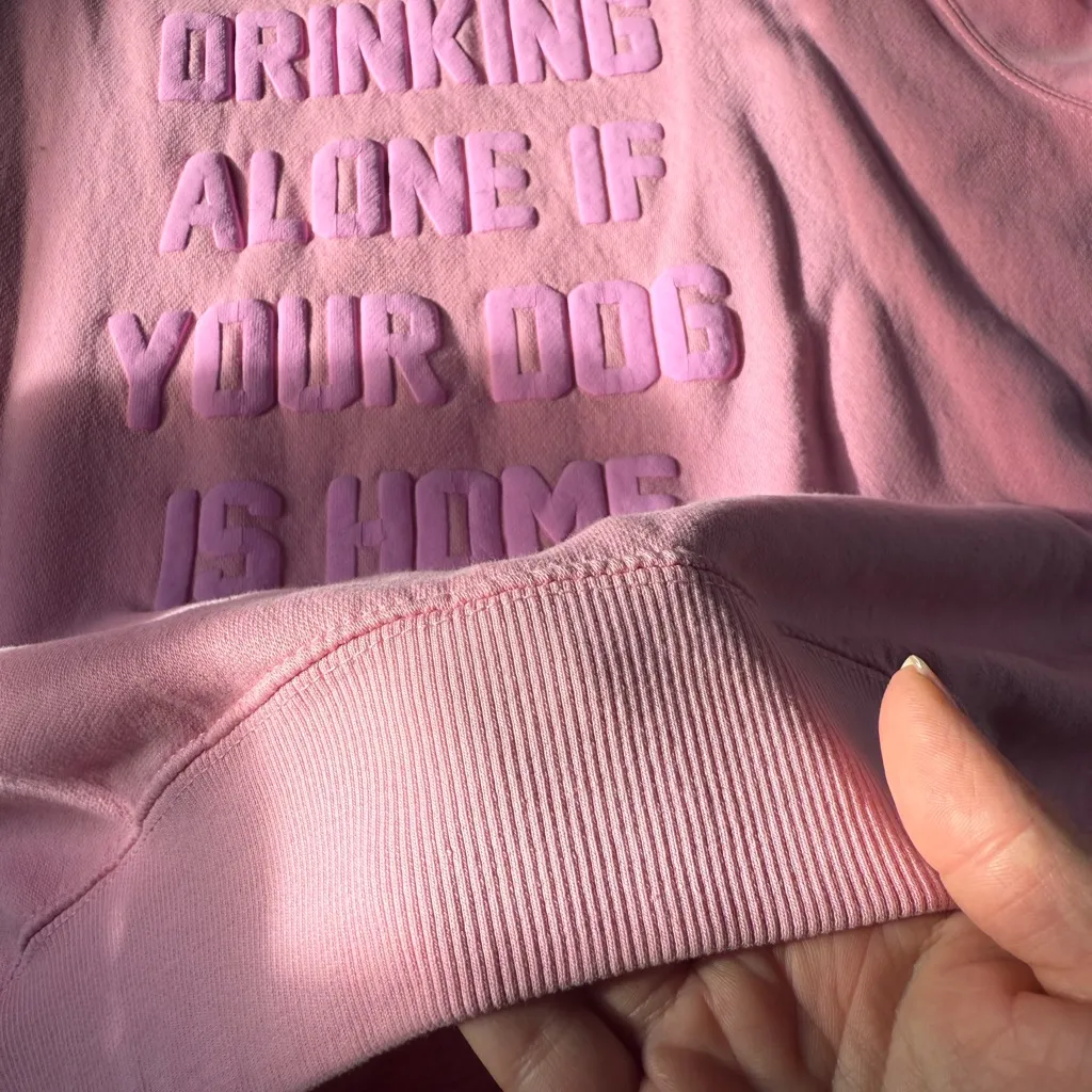 Pink Smiley Face Sweatshirt Size M - Image 7