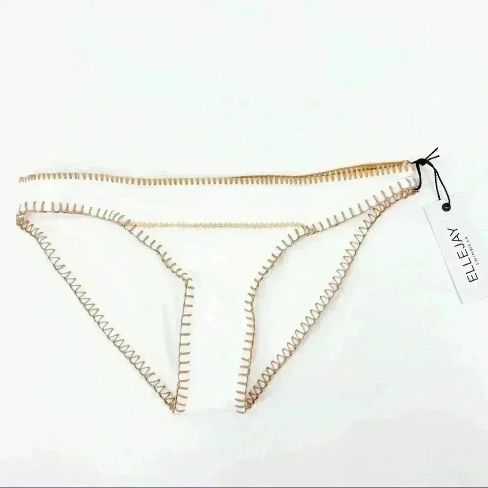 ELLEJAY x Revolve Women's Daniela Blanket‎ Stitch Swim Bottom Size M NEW - Image 3