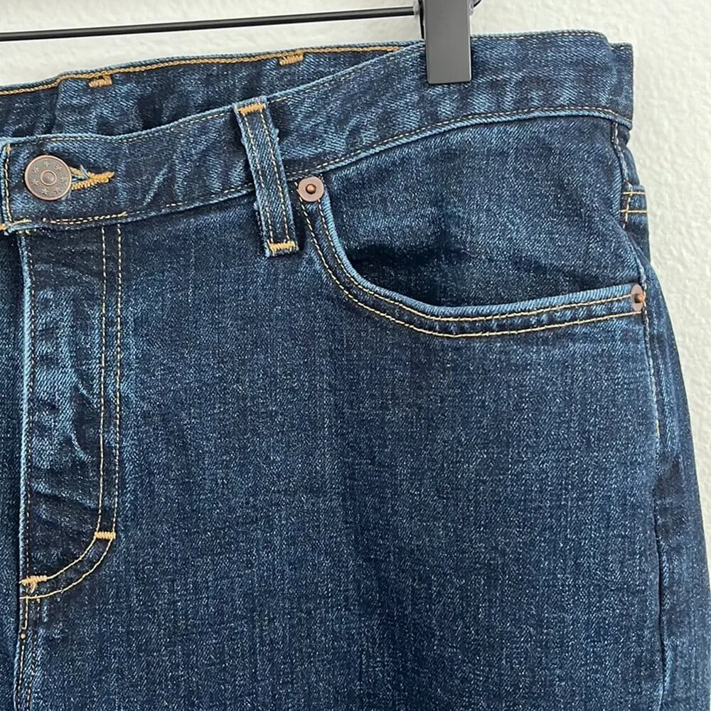Vintage Womens Bootcut Jeans 34x30 High Rise Dark Wash Flare Denim USA MADE Blue Size 34 - Image 6