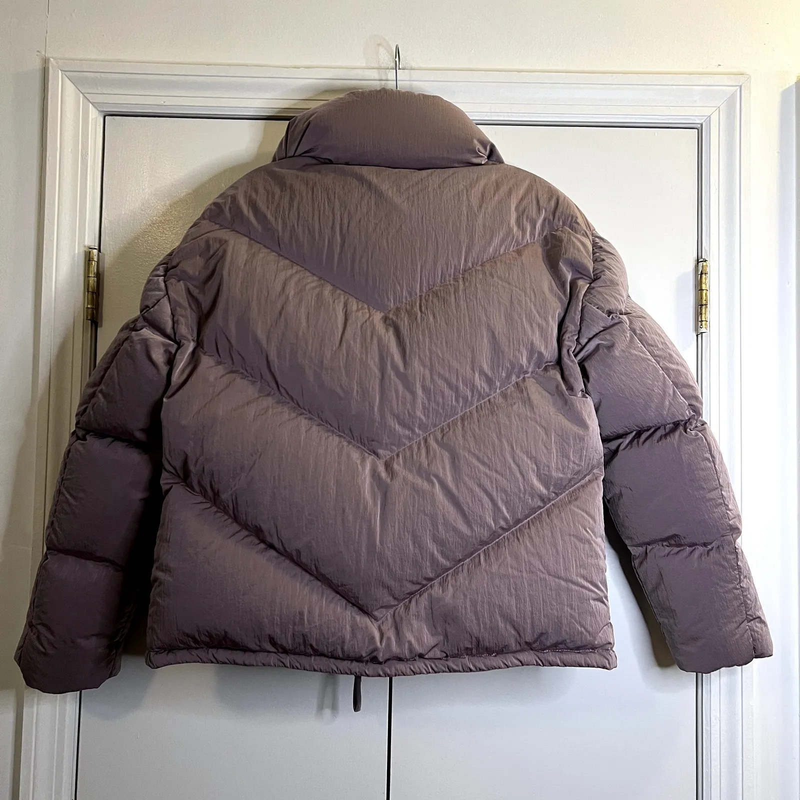 Aritzia Wilfred The Cloud Puff puffer jacket coat purple size XS - Image 9