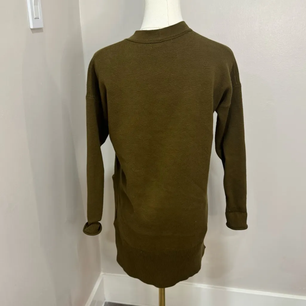 Madewell Miller Olive Green Women's cardigan oversized long Size XS - Image 2