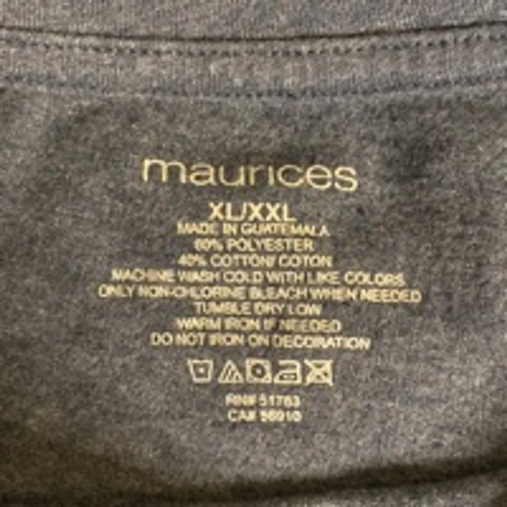 Maurices Gray USA T-shirt Short Sleeve Size XL/XXL - Image 4