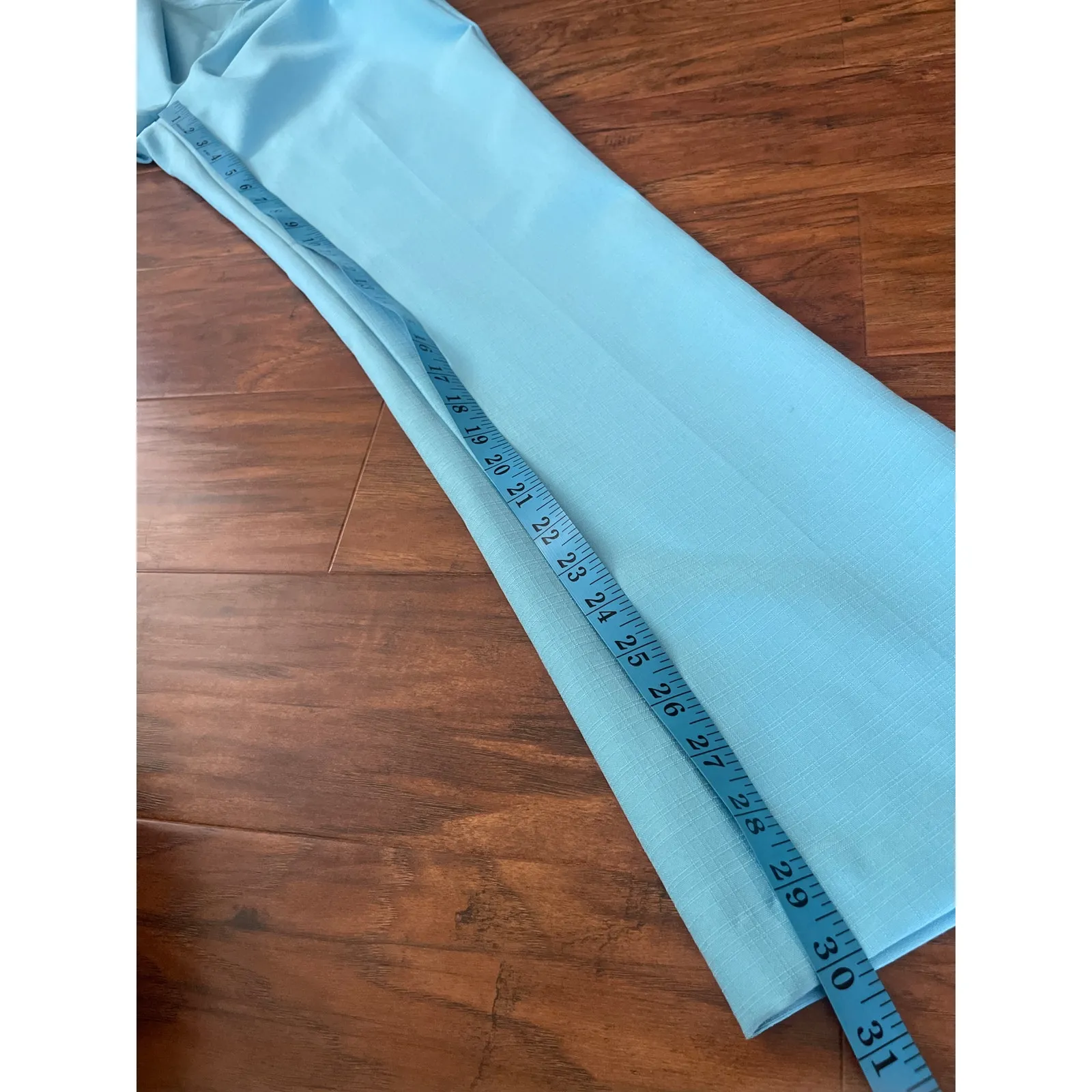 AMAZING Vintage Y2K XOXO 2 Piece Suit Pant Jacket NWT 70's Sky Blue Chain Belt - Image 12