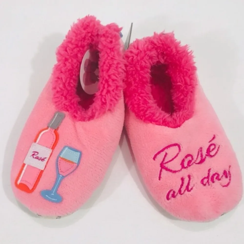 Snoozies Rose’ All Day Slippers, Pink, Small 5 - Image 7