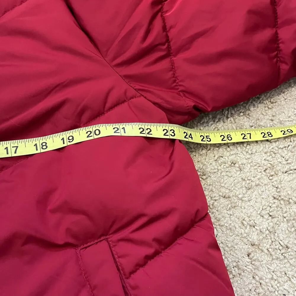 Maurices Red Snap Front Puffer Jacket Quilted Lined Size Large Warm‎ Cozy - Image 10