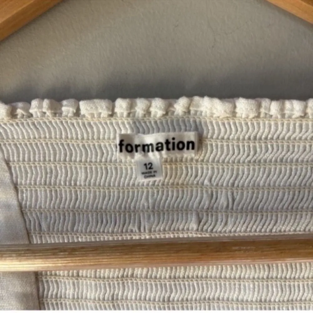 NWOT Reformation Marin Linen Top White - Image 7