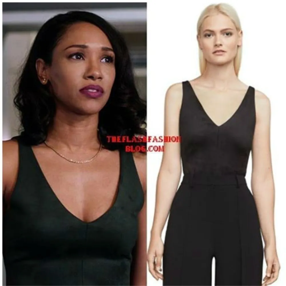 💕BCBGMAXAZRIA💕 Black Faux-Suede V-Neck Bodysuit Medium M NWT - Image 7