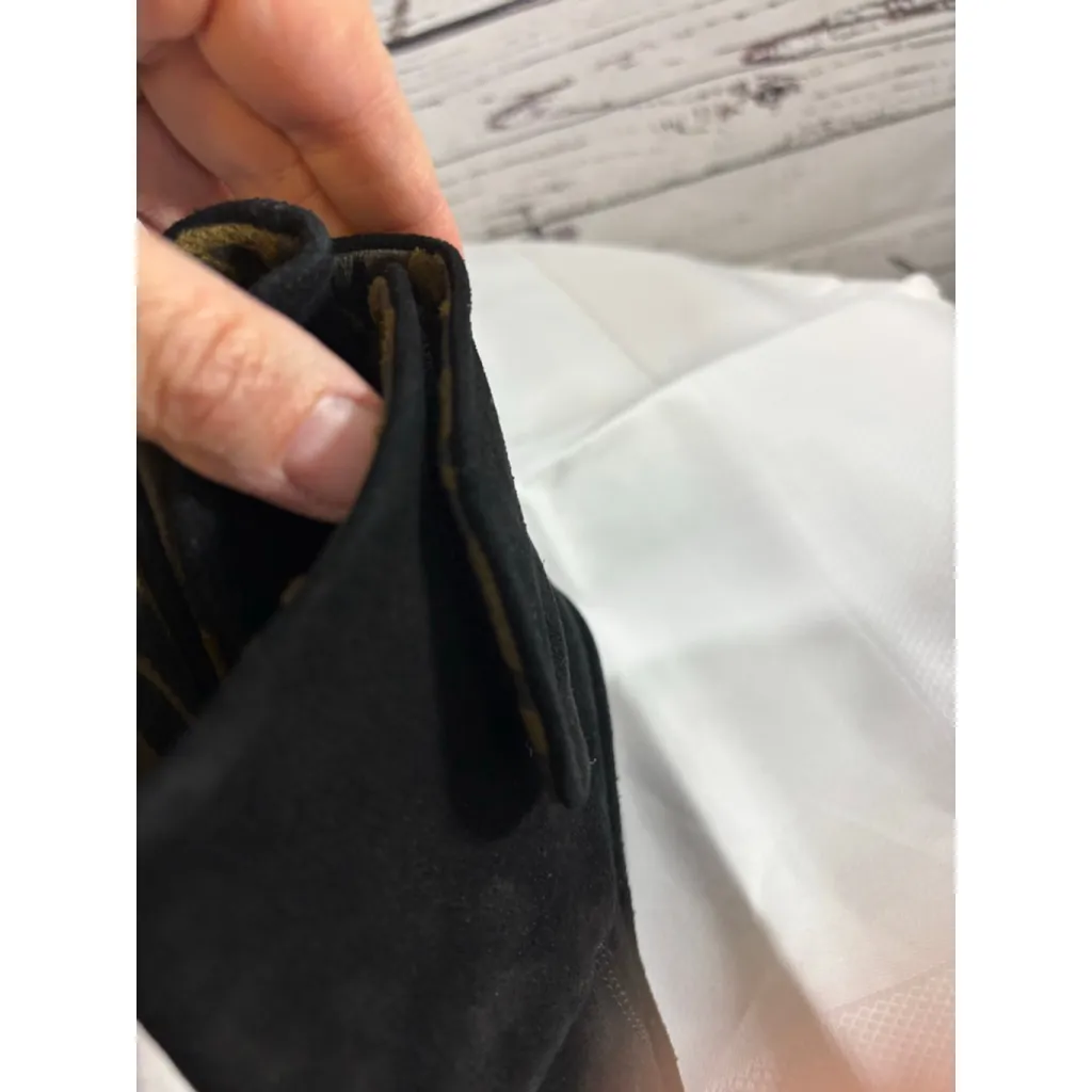 Women's FLY LONDON Black Suede Ankle Boots US 5.5 Gold Interior - Image 11