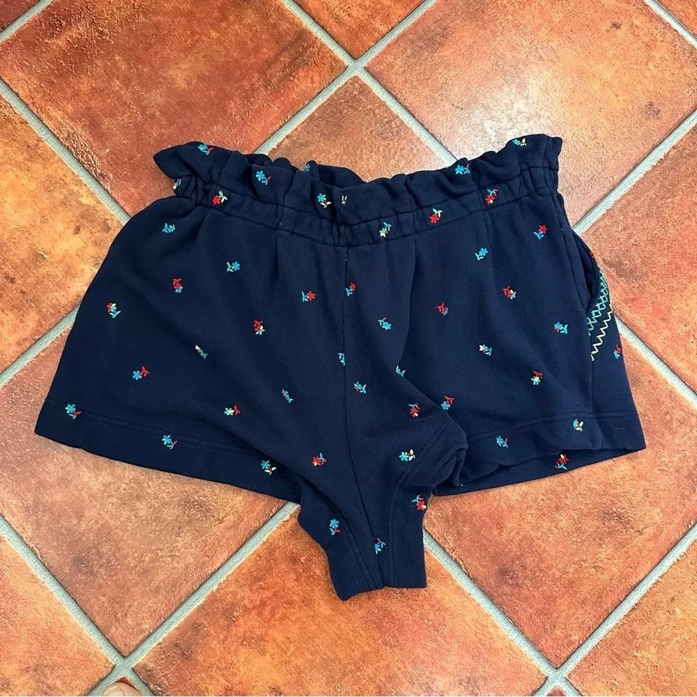 Something Navy Soft Multicolored Shorts w/ Pockets - Image 5