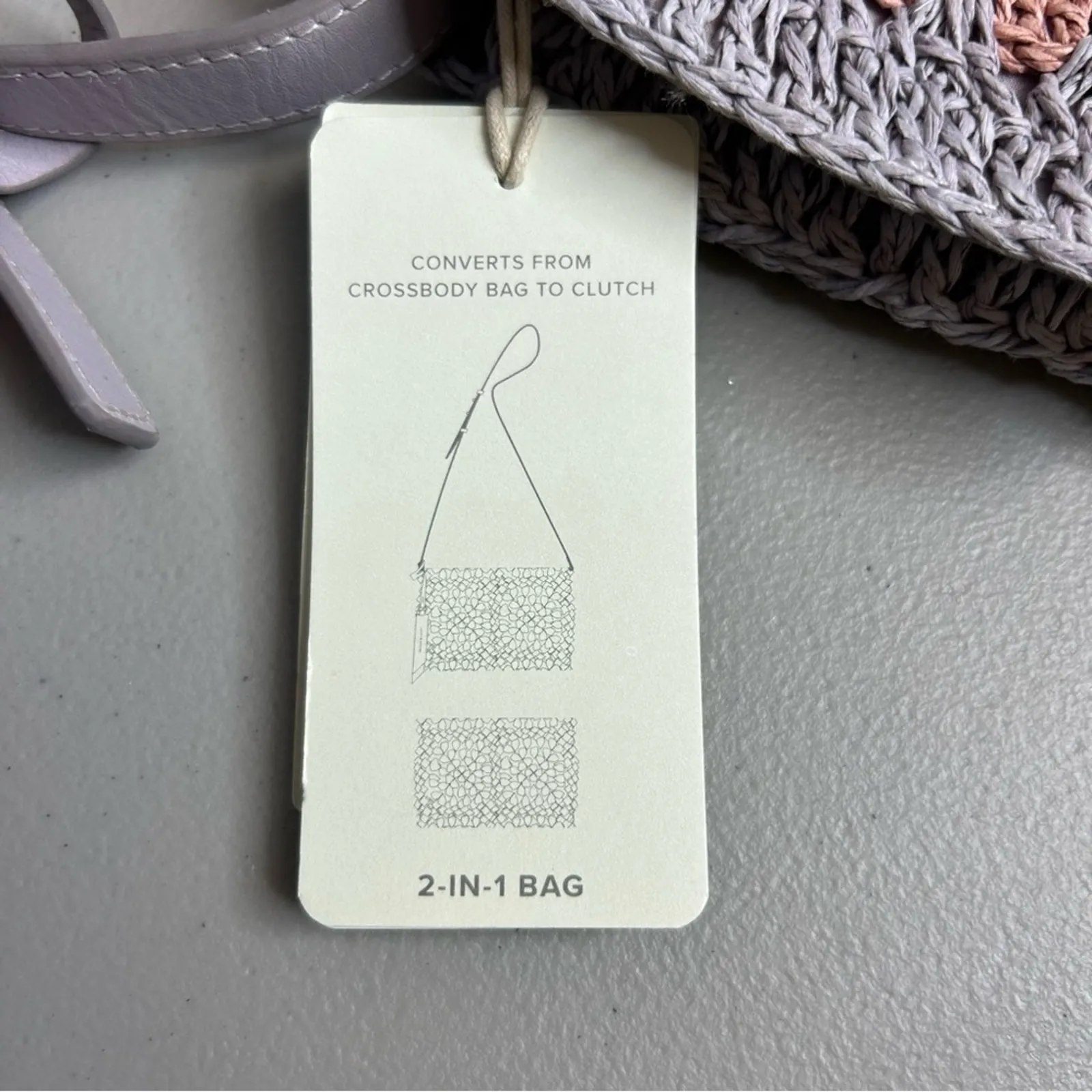 Lucky Brand Boho Straw Floral Crossbody Bag Purse Pink Orange Blue Yellow NWT - Image 4