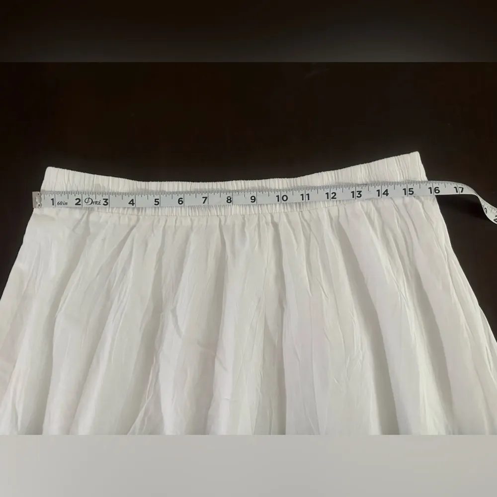 Christopher & Banks Ombre Blue and White cotton lined maxi Skirt Sz L beach - Image 6