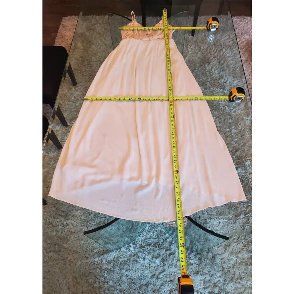 Venus Women's White Floral Cotton Scoop Neck Sleeveless Long Maxi Dress Size XS - Image 10