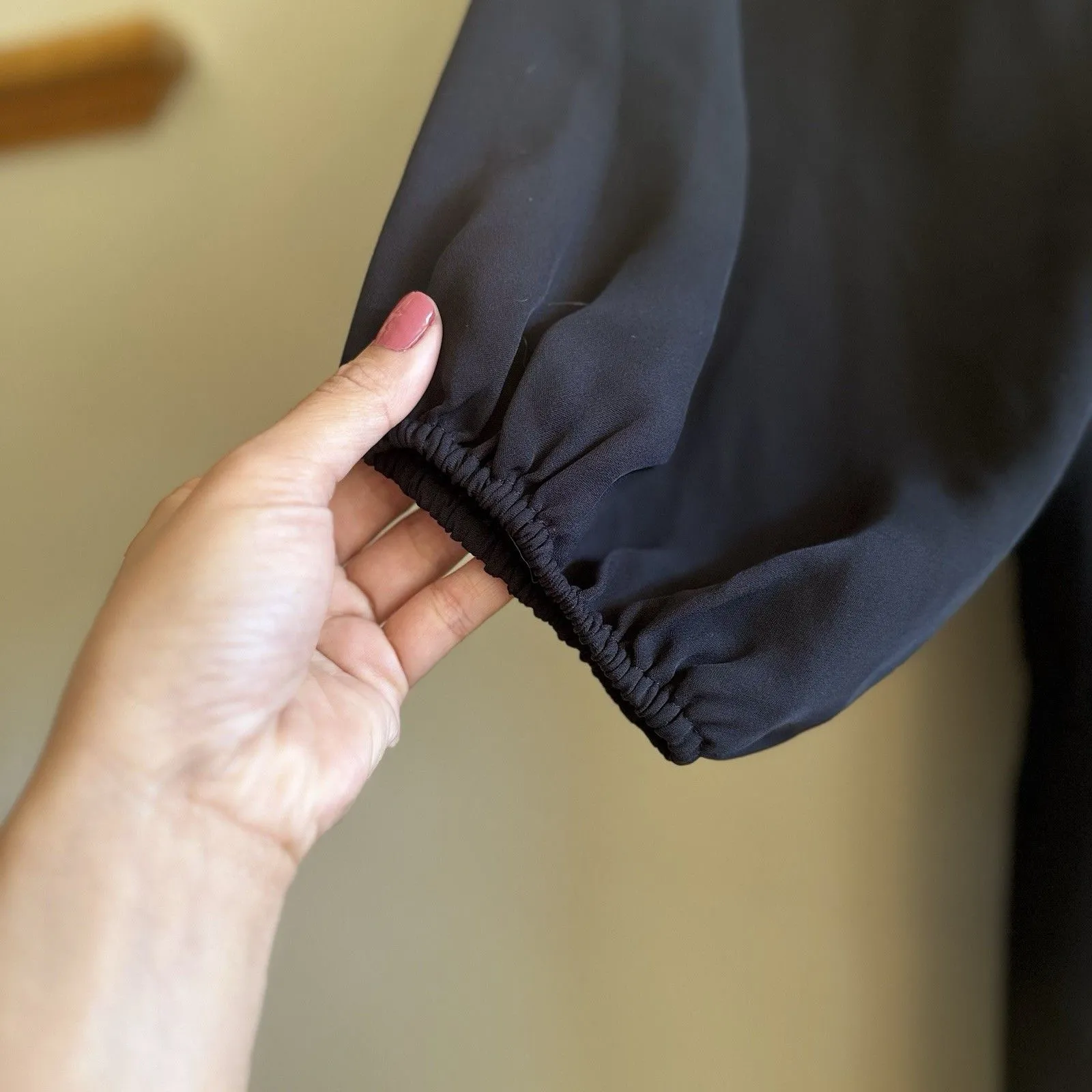 Theory Silk Classic GGT Jumpsuit Off the Shoulder Georgette Black M Boho Chic - Image 12