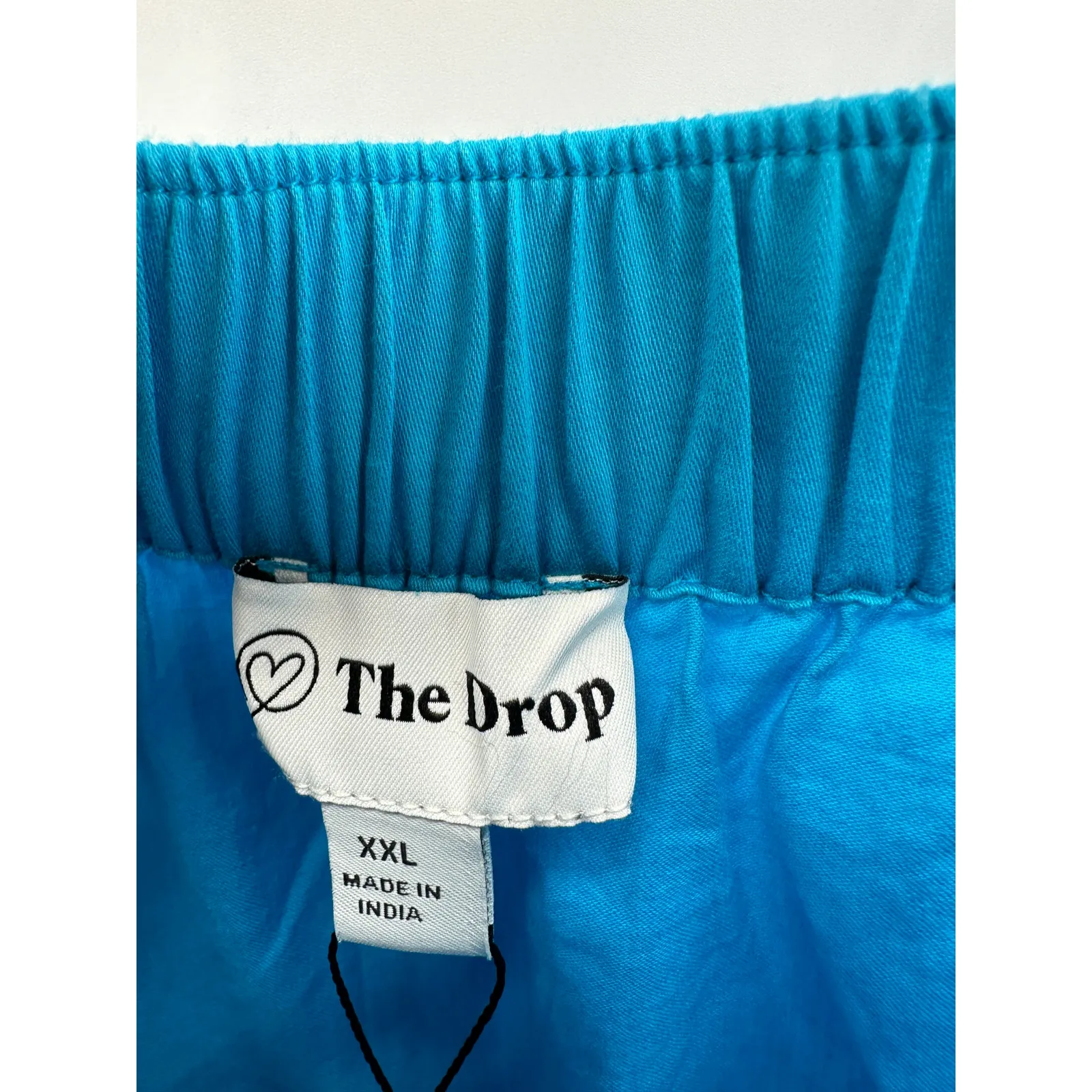 The Drop Ocean Blue Anupa Cotton Tiered Midi Skirt Pockets Womens XXL NWT - Image 7