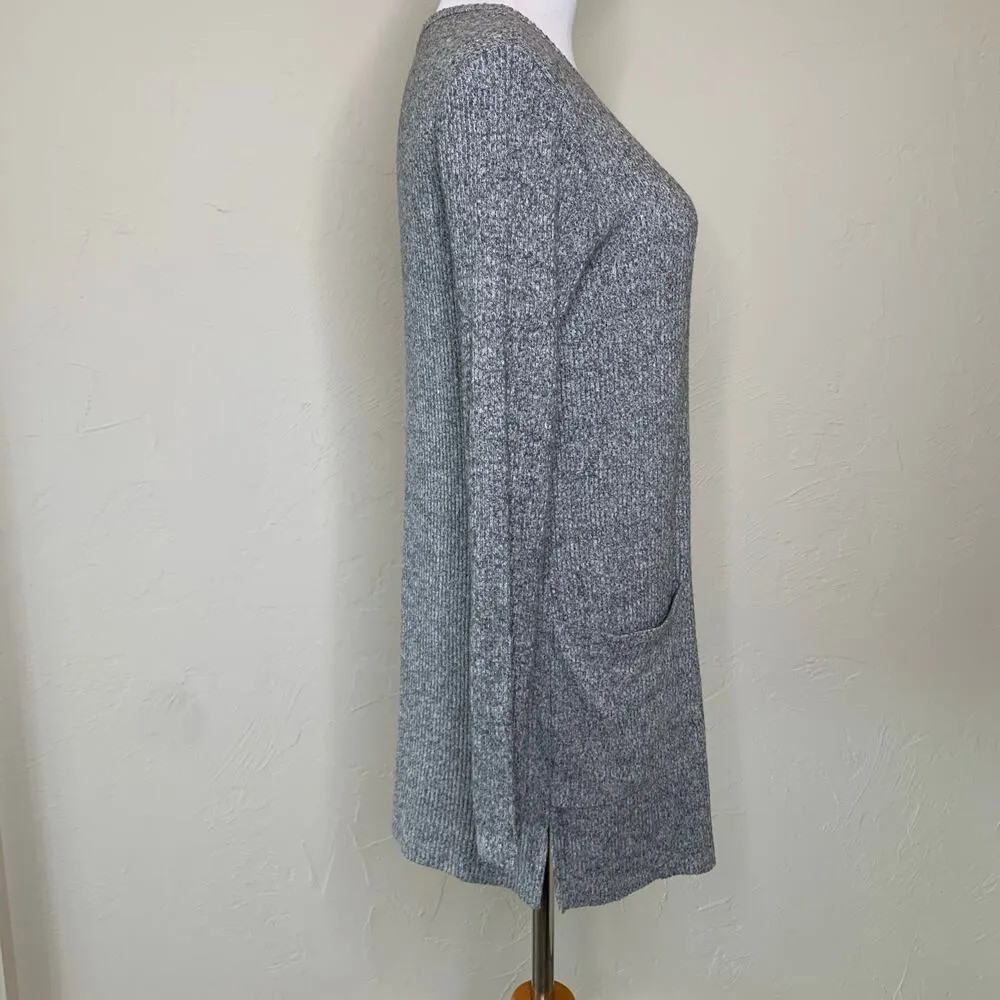 Soft Ribbed Tunic Dress Pajamas Sz Medium Pockets - Image 4