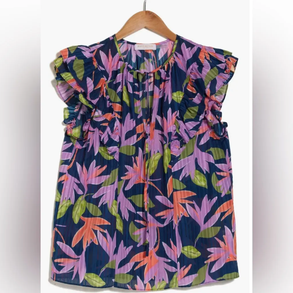 Ramy Brook  Orla Split Neck Top - Image 3