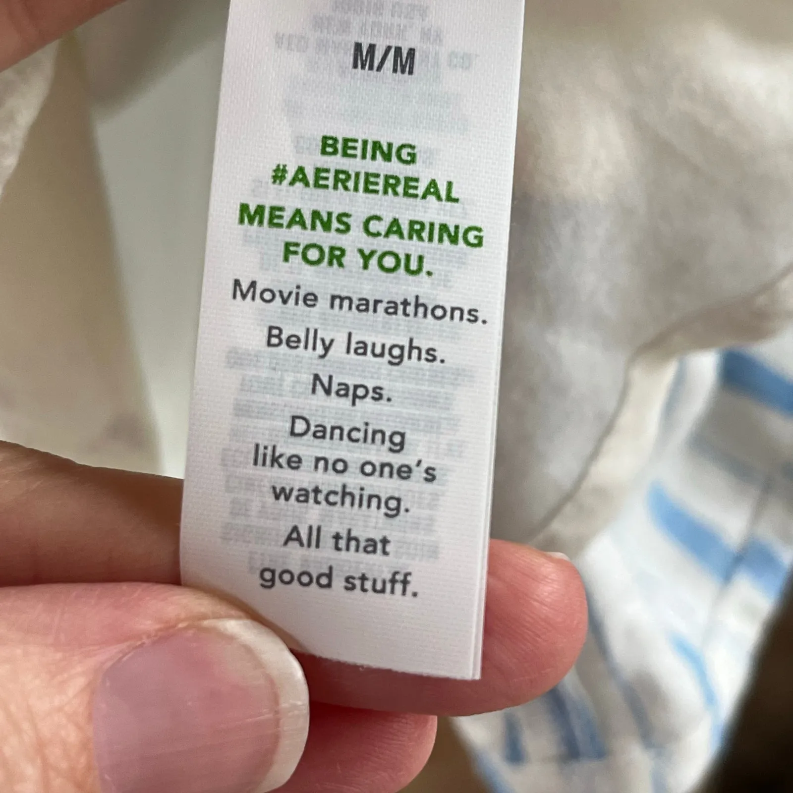 Aerie Love Of Linen Blend Mini Dress White And Blue Stripe Size M. NEW - Image 11