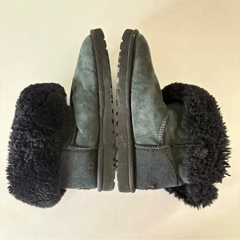 UGG  Woman’s Ankle Boots Black Dark Gray Size 8 - Image 5