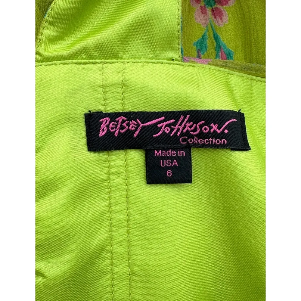 Collection Runway Silk Floral Ruffle Mini Babydoll Dress 6 - Image 6