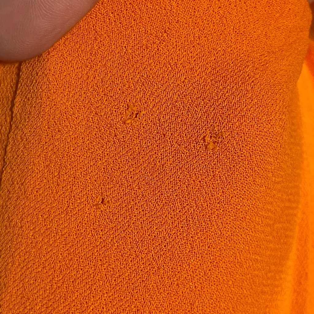 Reformation Women’s The Sea Orange Spaghetti Strap Mini Dress Double Tie 🧡 Size 0 - Image 13