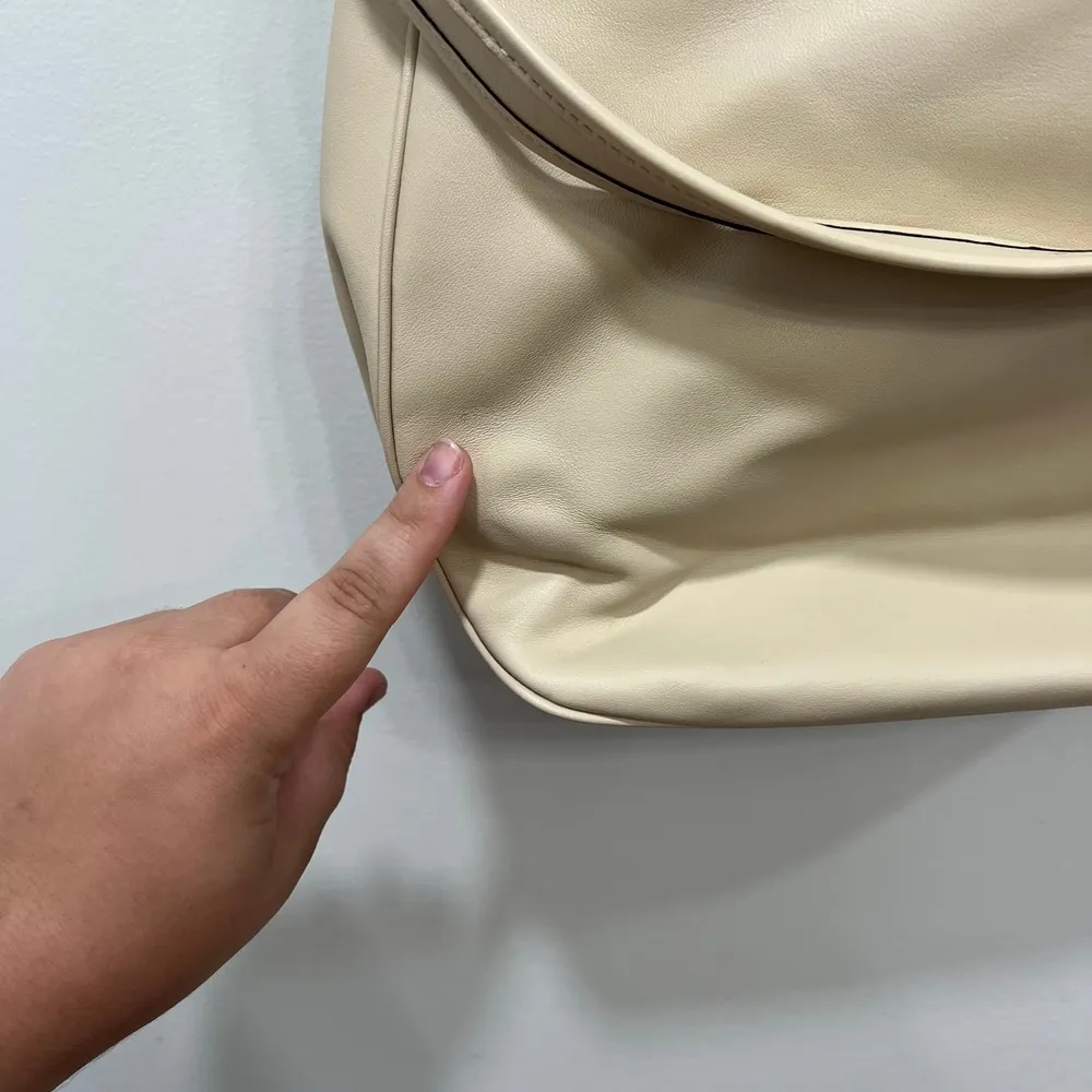 COACH NWT $395 Purse Ivory Leather Soft Tabby Hobo Crossbody Bag Shoulder Design - Image 2