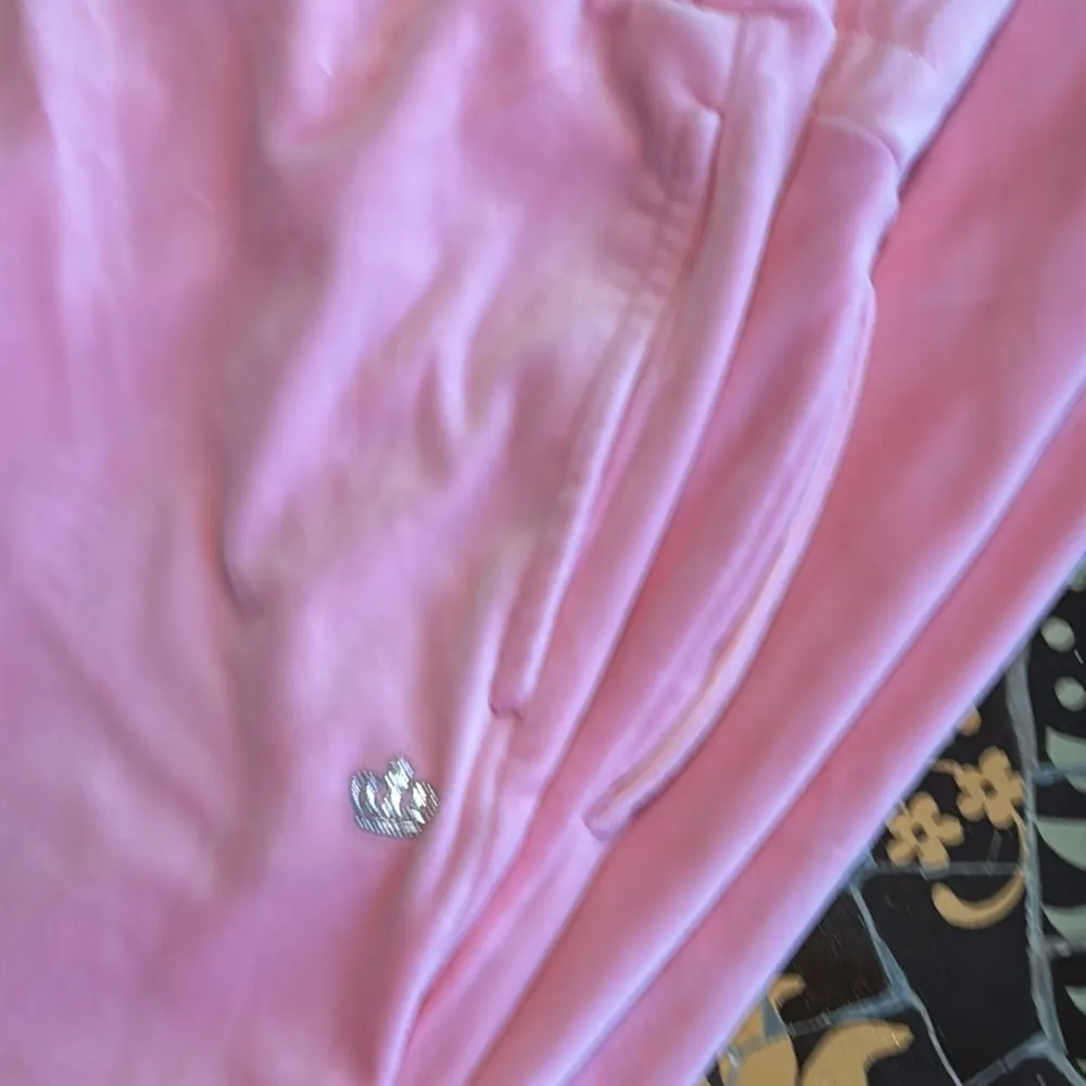JUICY by JUICY COUTURE Pink Velour Tracksuit with Hoodie Sz: M - Image 12