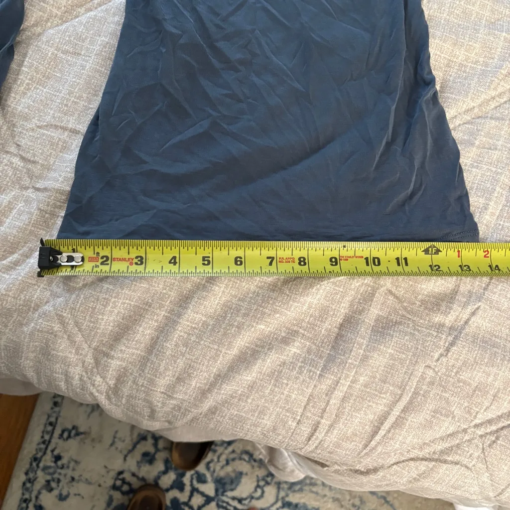 Sienna Sky Women’s L Blue Romper Spaghetti Strap Wide Crop Leg V-Neck Tie Wrap - Image 10