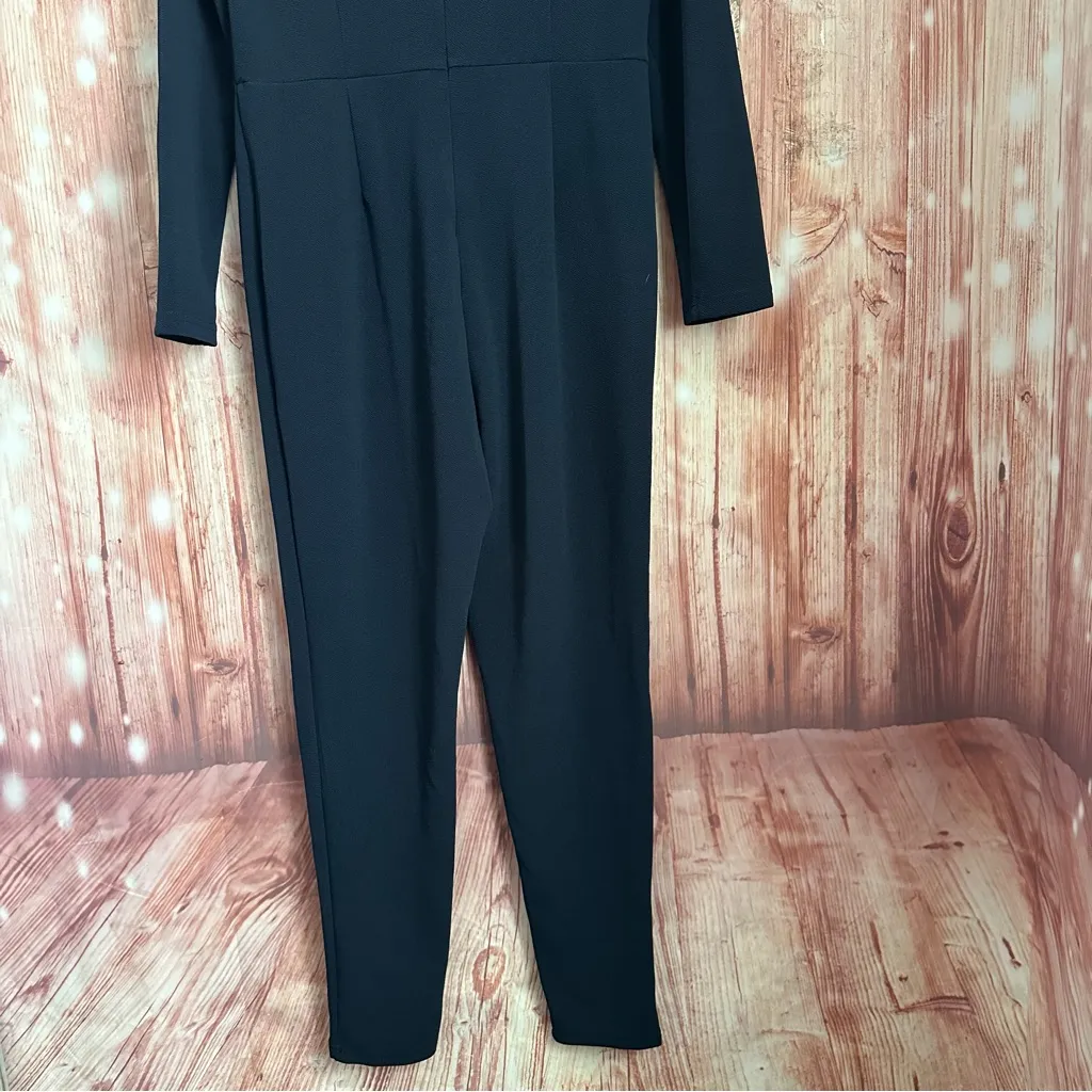 Shein Navy Blue Sweetheart Neckline Long Sleeve Jumpsuit Size 1X - Image 11
