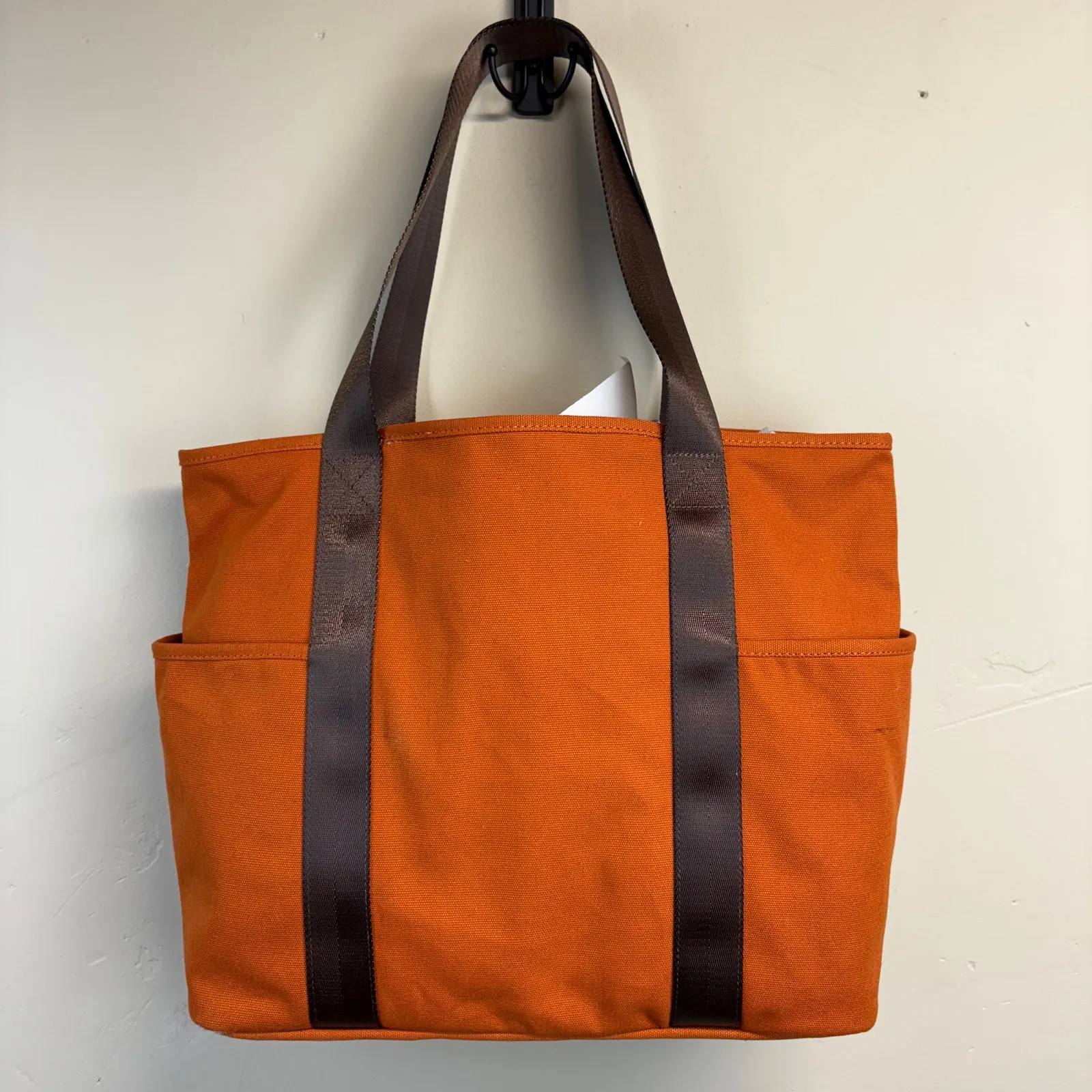 Woolrich NWT Target x  Large Patchwork Cotton Tote Bag Burnt Orange - Image 2