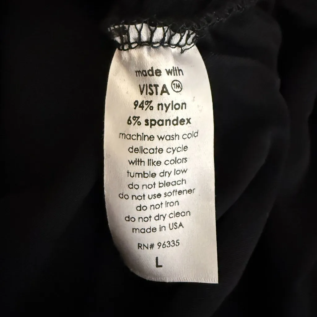 Susana Monaco V Wire Center Gathered Long Sleeve Top Women's Large Black NWT - Image 15