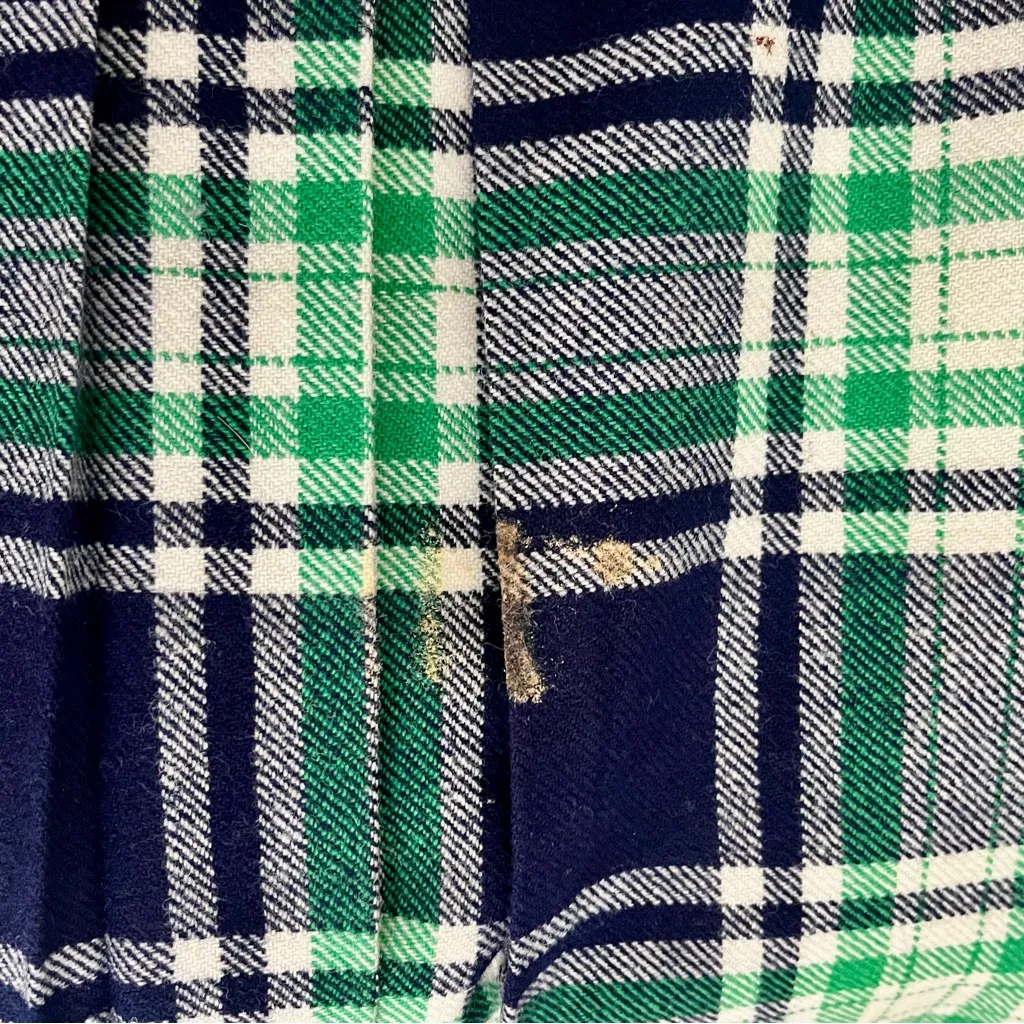 Vintage 70s Glenisla Classics 100% Wool Plaid Tartan Skirt Kilt, Size 6 Blue - Image 6