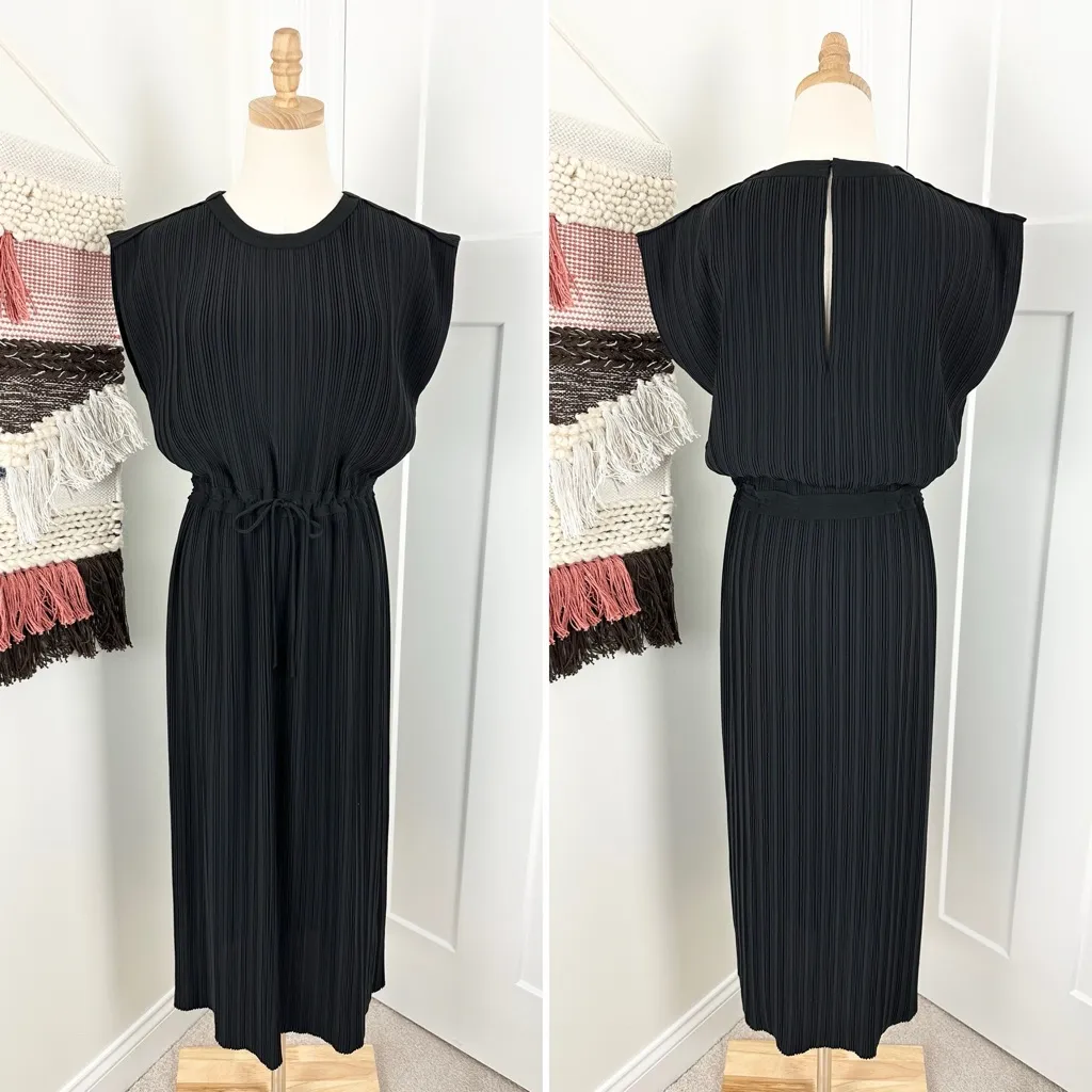 Club Monaco Pleated Dress Black Size 4 NWT - Image 6