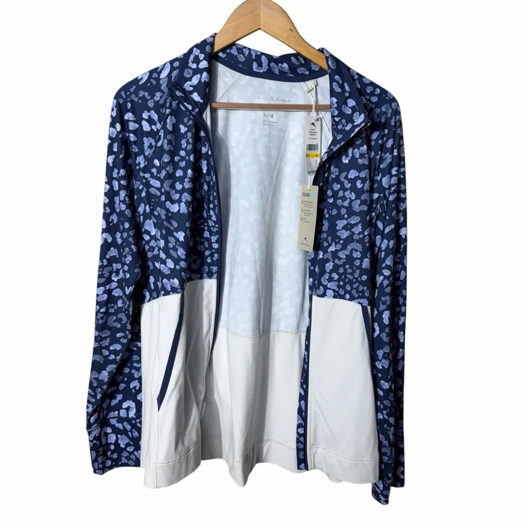 NEW Tommy Bahama Leopard Leisure Islandzone Full Zip Jacket Size Medium - Image 4