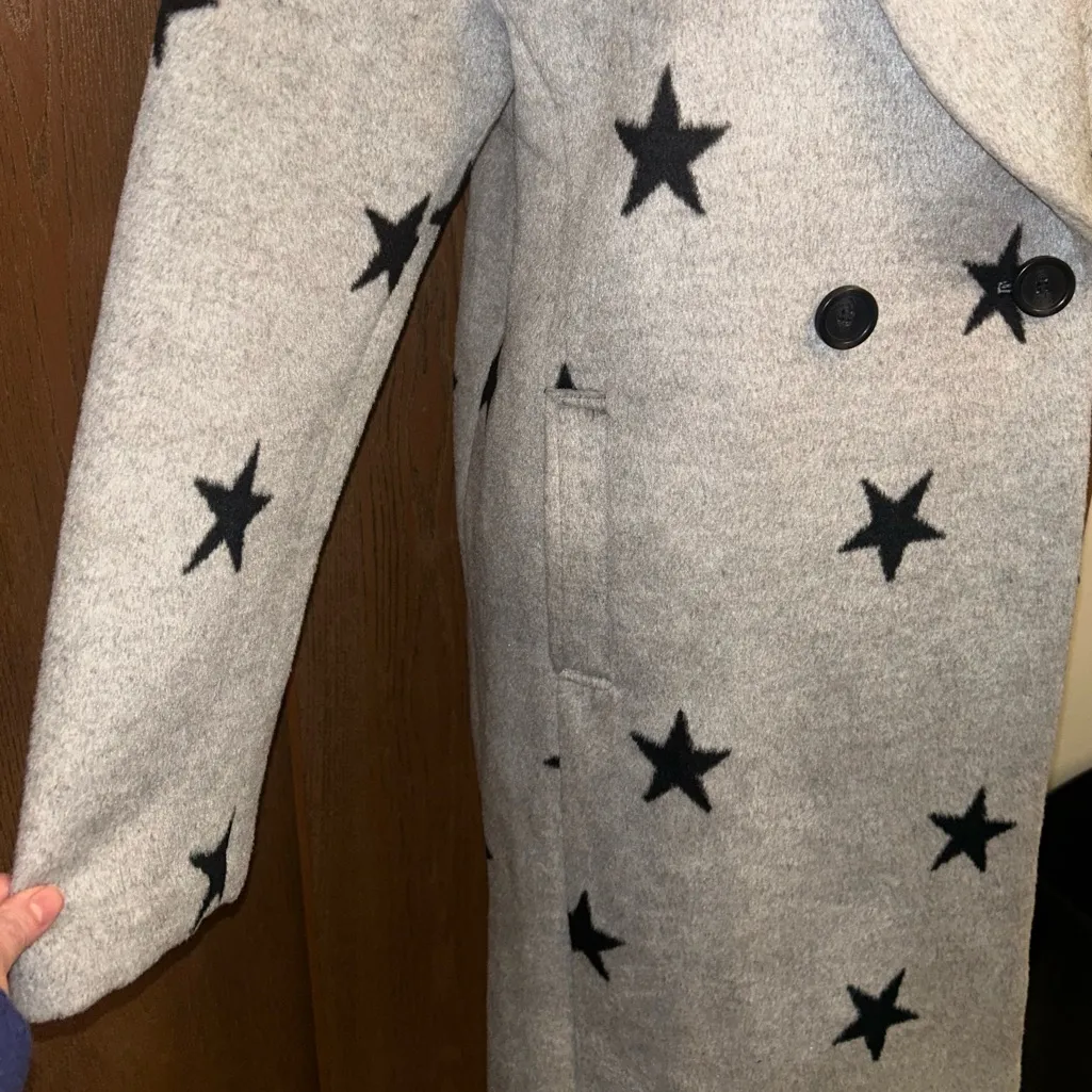 Avec Les Filles double-face star-print cocoon coat Medium - Image 7