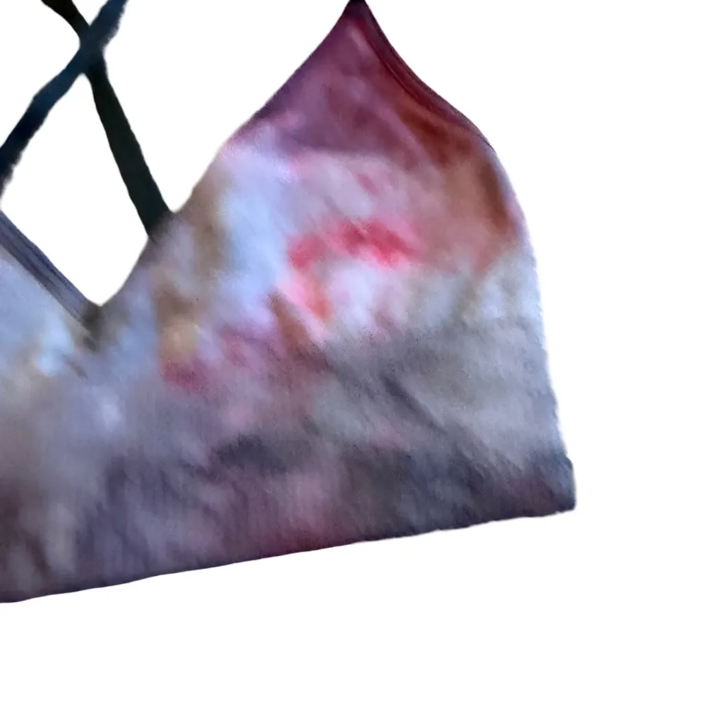 Spiritual Gangster Tie Dye Pullover Sports Bra Spaghetti Strap Size XS Women's - Image 3