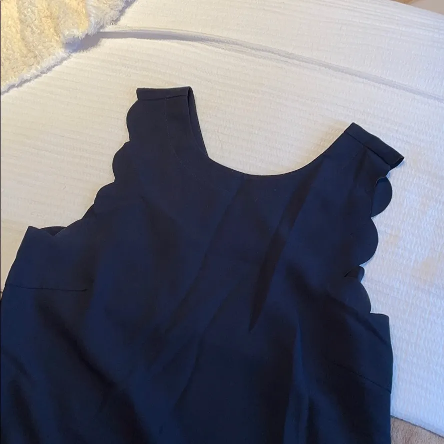 Cooperative Navy scallop shift dress medium - Image 2