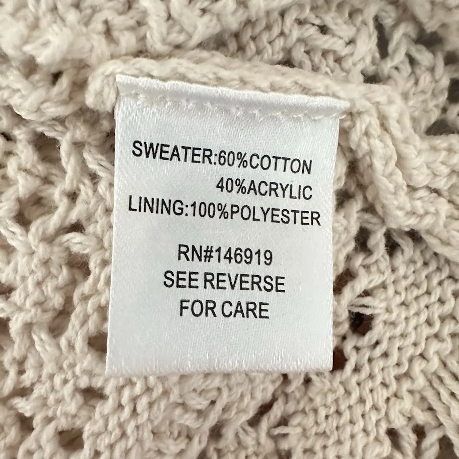 Freshman 1996 Dress M Boho Babydoll Y2K Fairy Cottagecore Crochet Maxi Sweater Size M - Image 13