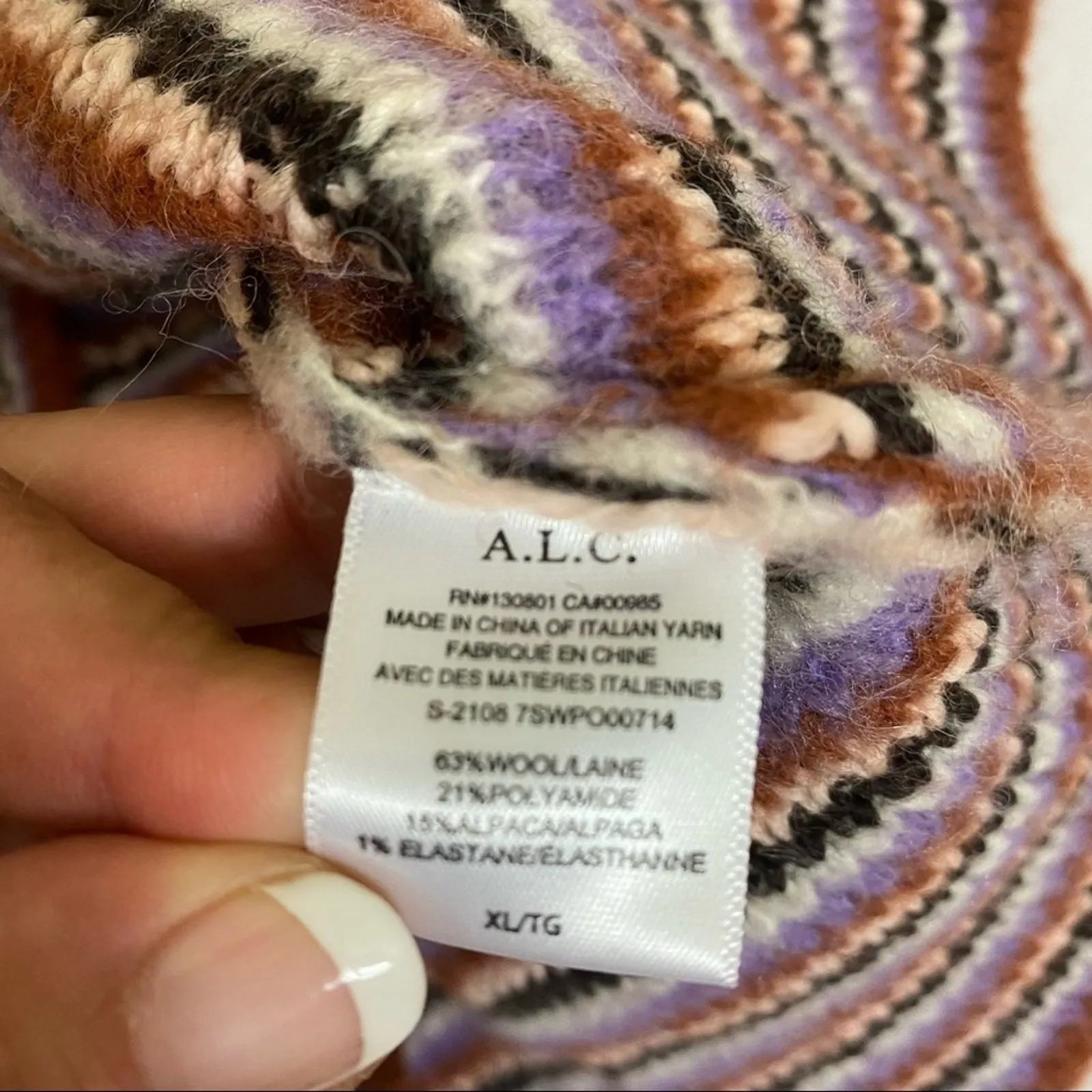A.L.C. Sweater Wool Crewneck New - Image 9