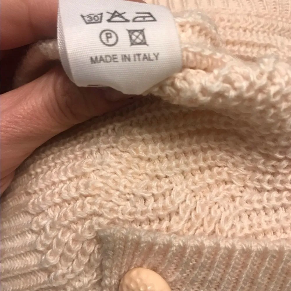 Made in Italy Knitted Cardigan Pink Size L - Image 5