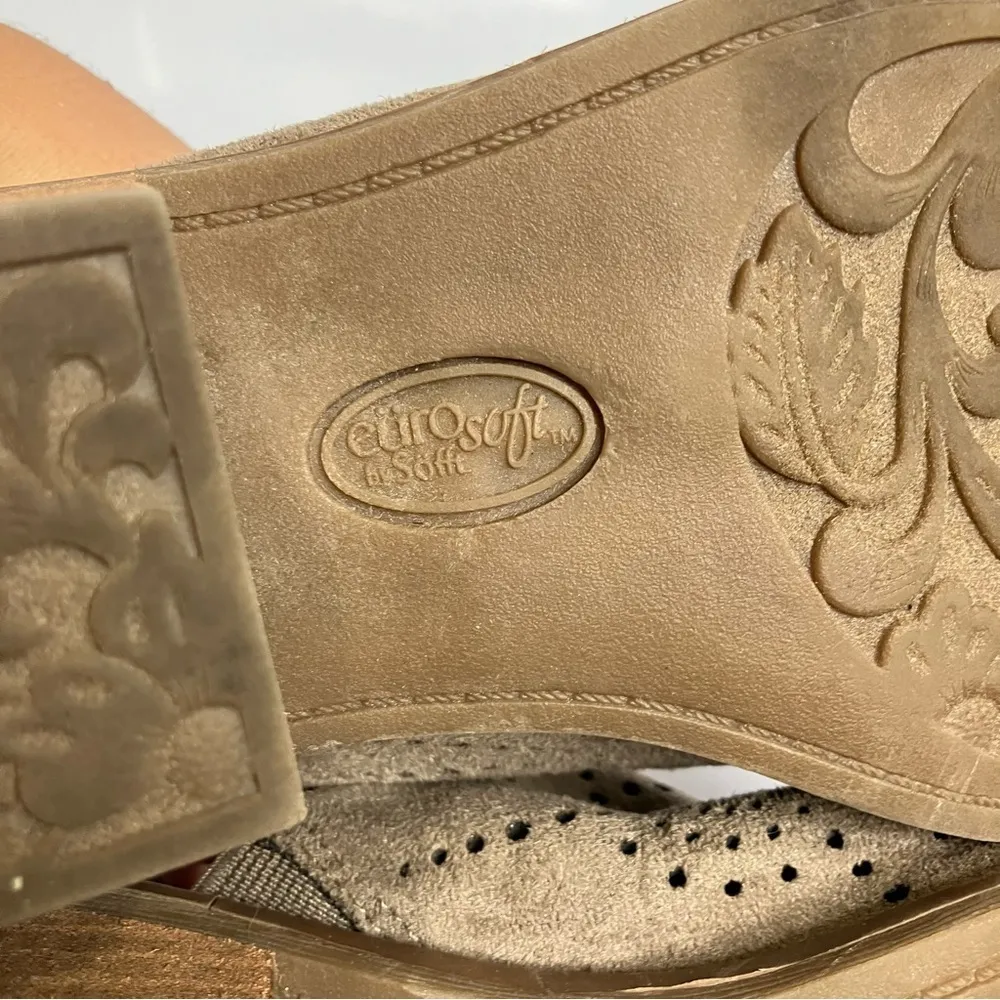 Euro‎ soft by Sofft tulip mules sling back size 6.5 Gray - Image 7