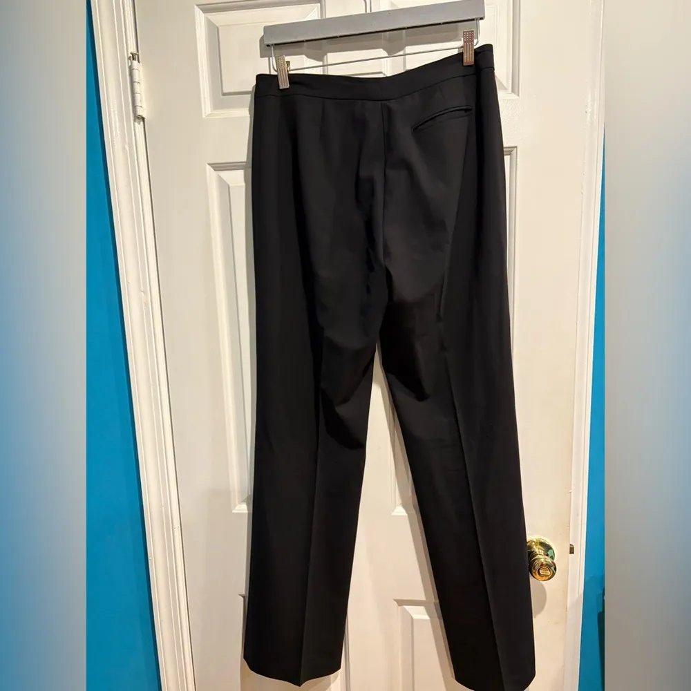 Lafayette 148 women’s trousers pants menswear sz 8 black wool - Image 3