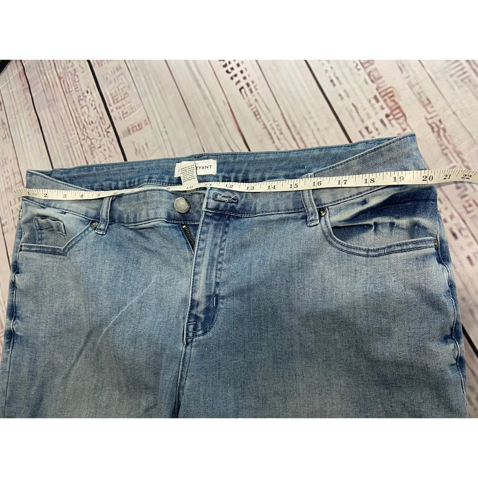 Lane Bryant Pedal Jeans Womens 20 Lace Cuff Cotton Blend 5 Pocket Mid Rise - Image 5