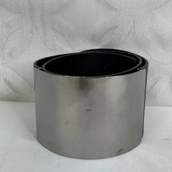 Emporio Armani Women YEWH37‎ Cuffed Wide Leather Belt Size 38 $895 - Image 4