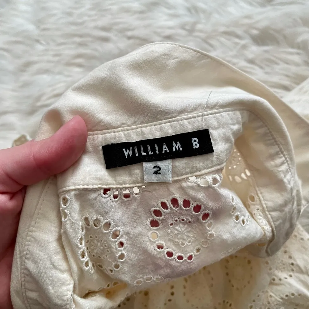 William Barry | Eyelet Button Down Shirt Size 2 - Image 3