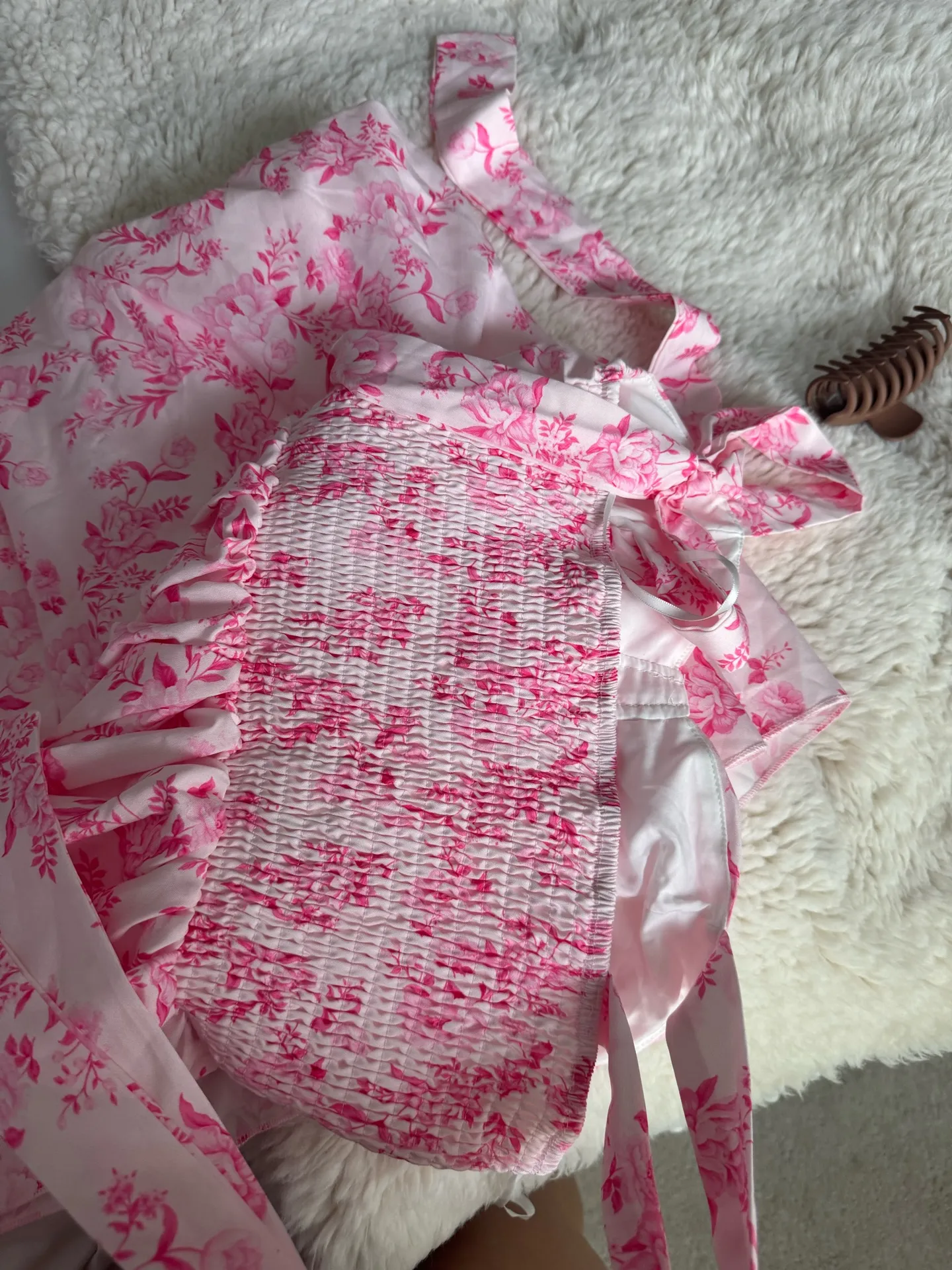 Gorgeous pink floral maxi dress - Image 5