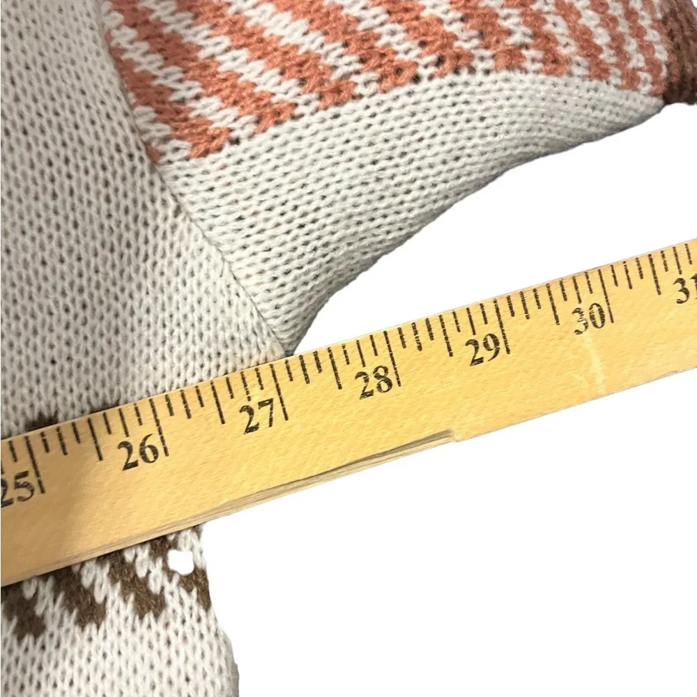 Just Polly distressed vneck cropped sweater Size L - Image 5