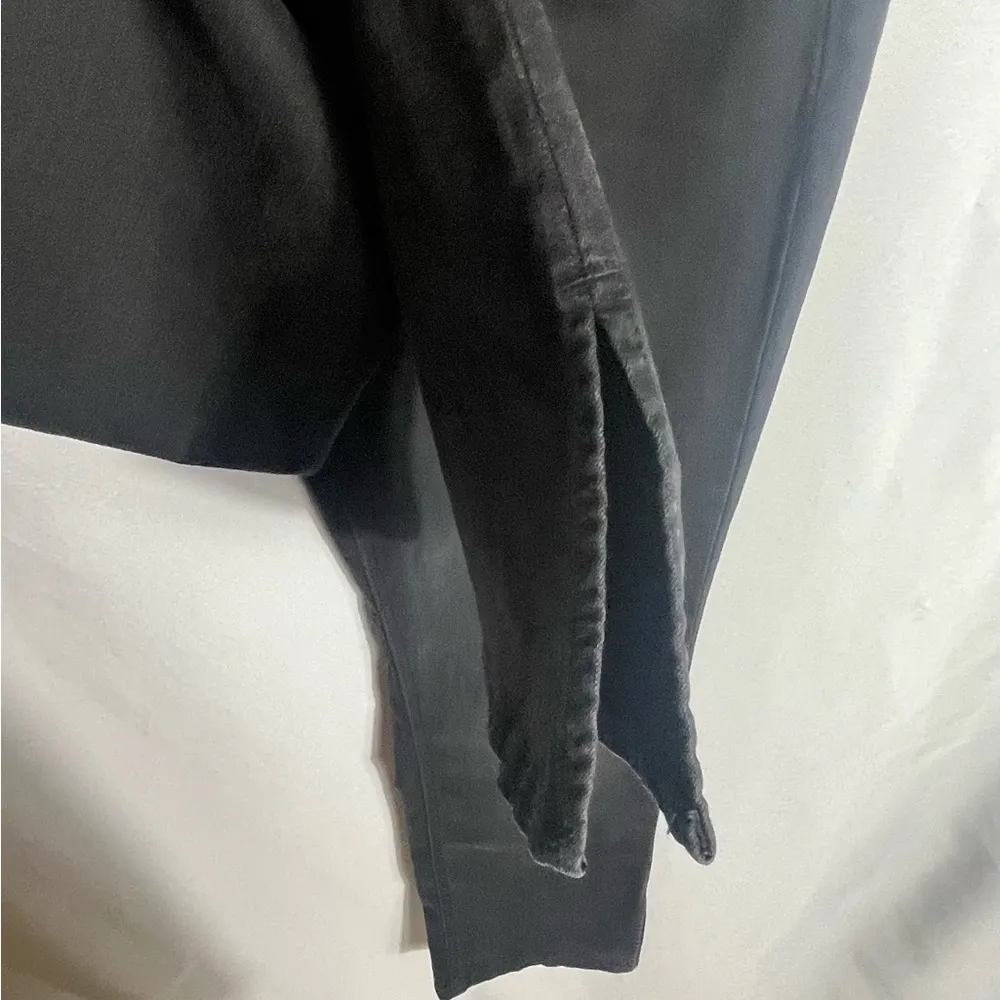 Indigo Rein Black High Rise Slim Jeans 15W31 L31 Raw Hem Stretch Tapered Women's - Image 2