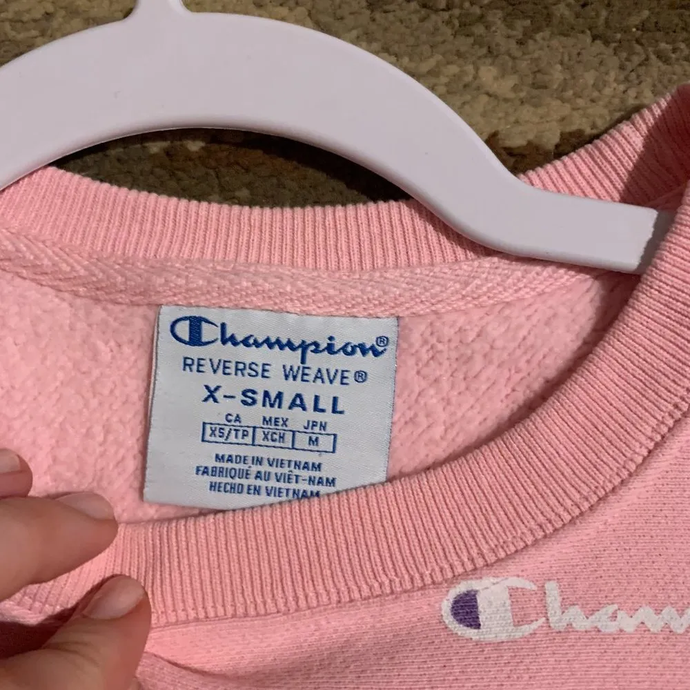 Pink Champion Reverse Weave Crewneck XS - Image 2