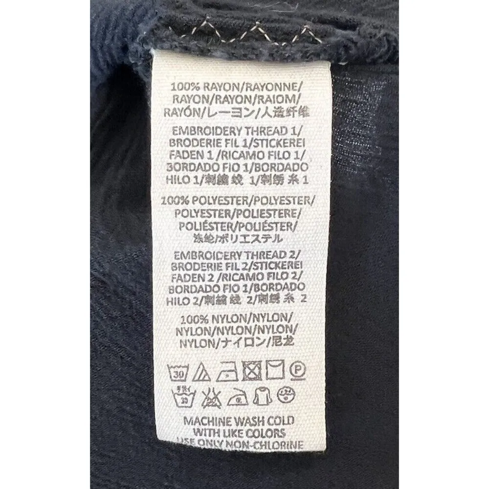 Free People Wind Willow Embroidered Peasant Boho Mini Tunic Dress Women’s SZ XS - Image 9